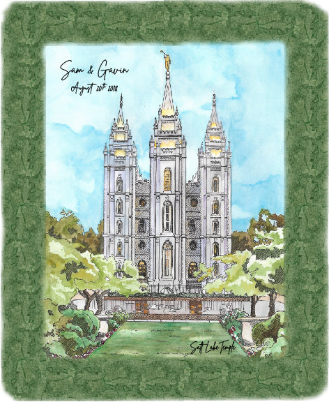 Salt Lake Temple - Colette Blechart